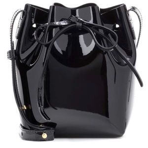 LIKE NEW Mansur Gavriel Bucket Bag Black Patent Leather